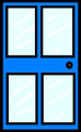 Glass door