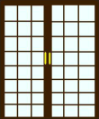 Glass and wood door