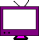Modern purple television
