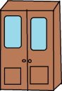 Tow doors with glass