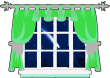 Window overlooking a Falling Star