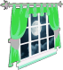 Window overlooking the Full Moon for the side