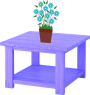 A very simple wood table that you can place in the corners of halls